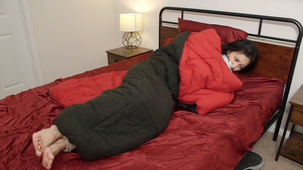 DEVYN BOUND IN BED