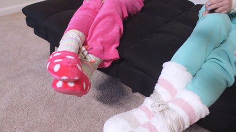 TARA & LANEY FUZZY SOCK BONDAGE