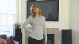 GRAY BACKLESS SHOULDER TEASE