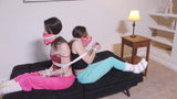 TARA & LANEY FUZZY SOCK BONDAGE
